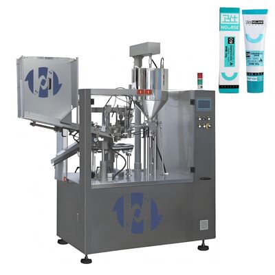 Máquina de Enchimento e Selagem Automática para Loções Cosméticas Controladas, Gel Higienizante para as Mãos, Pomadas, Produtos para Cuidados com a Pele e Cremes em Bisnagas